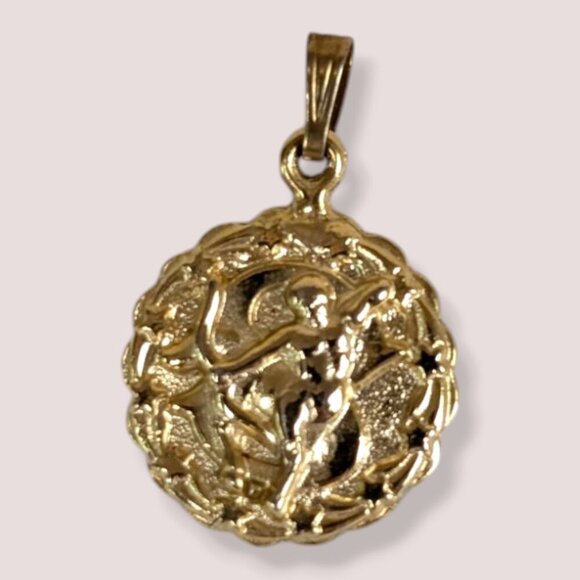 (2/$20) Vintage Sagittarius Charm - Picture 2 of 6